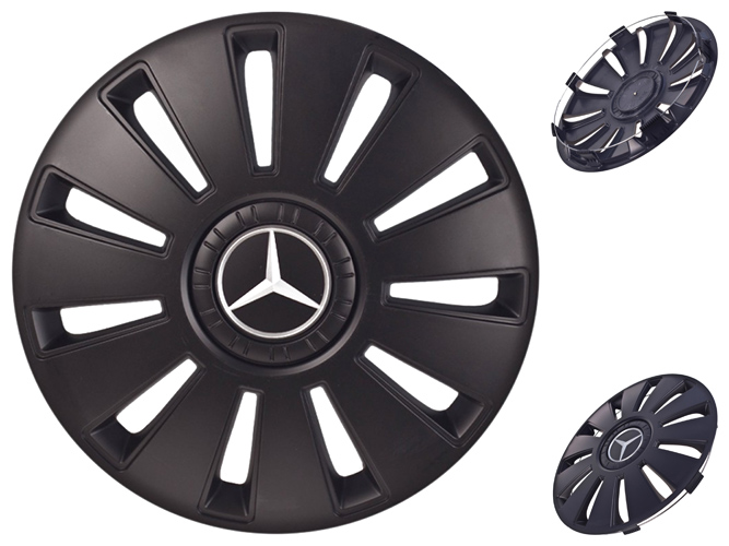 Колпаки 15" REX MERCEDES черный комплект 4шт