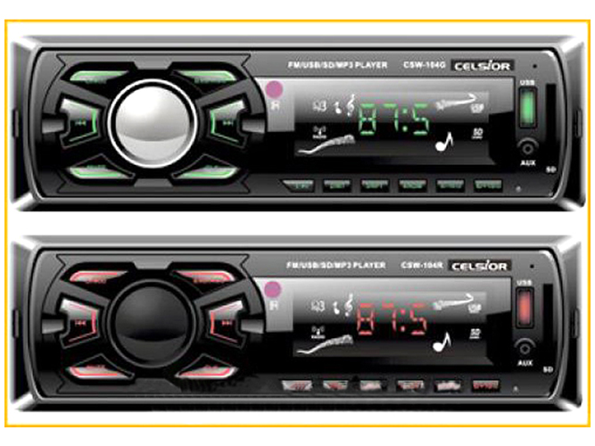 Проигрыватель бездисковый Celsior CSW-104R (MP3/SD/USB/FM)