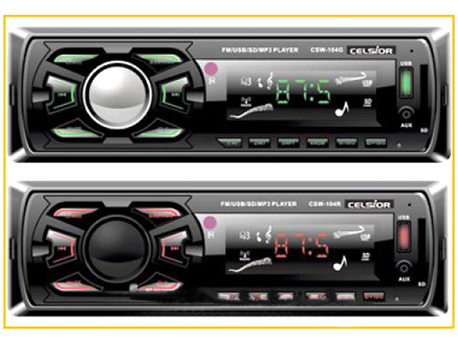 Проигрыватель бездисковый Celsior CSW-104G (MP3/SD/USB/FM)