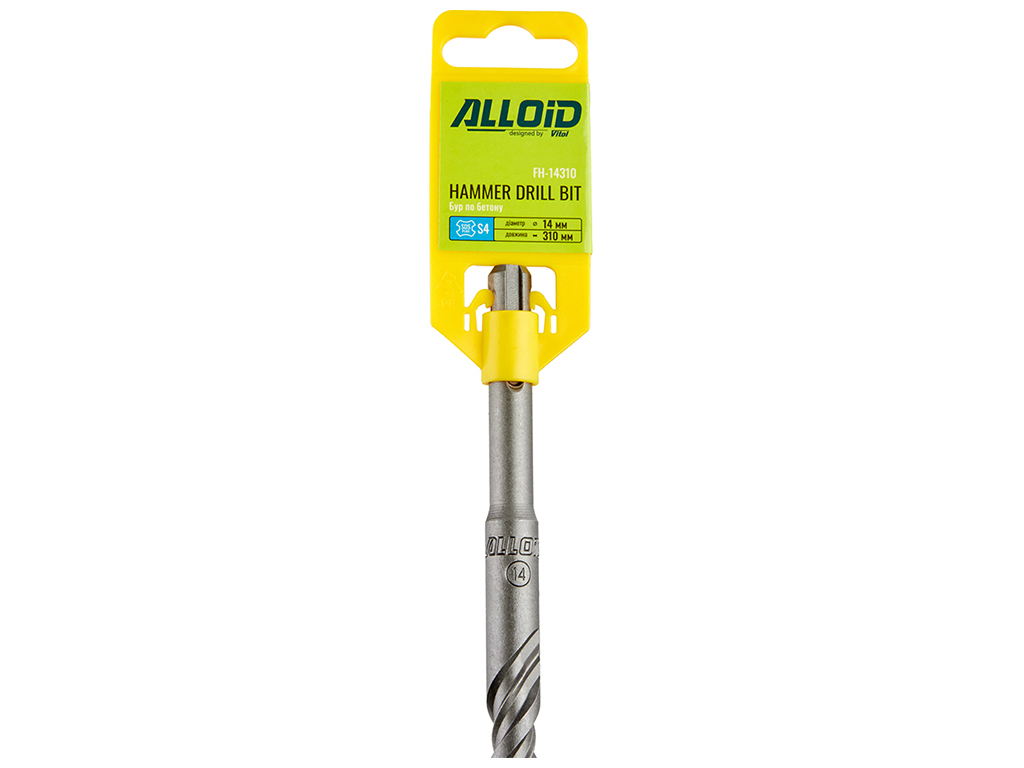 Бур по бетону Alloid SDS-plus S4, 14x160мм (FH-14160)