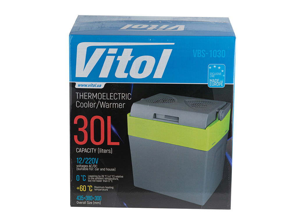 Автомобильный термохолодильник, 30л, 12V/220V, 58W (VBS-1030)