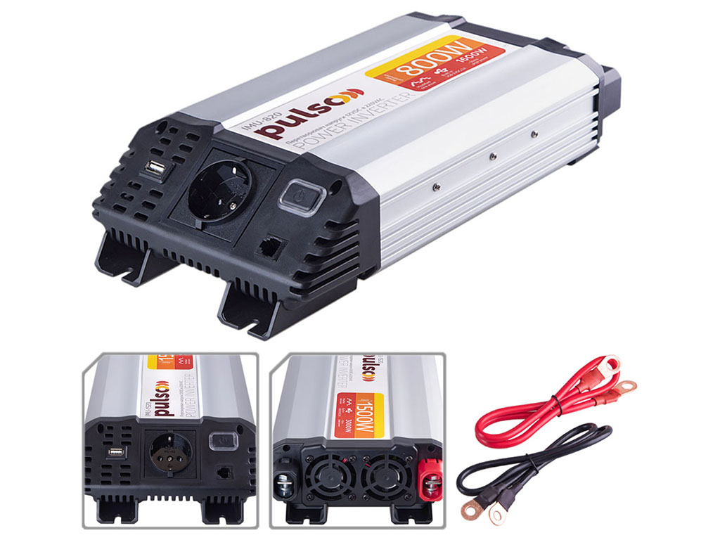 Преобразователь напряжения PULSO IMU-1520 1500W (12V–220V, с USB)