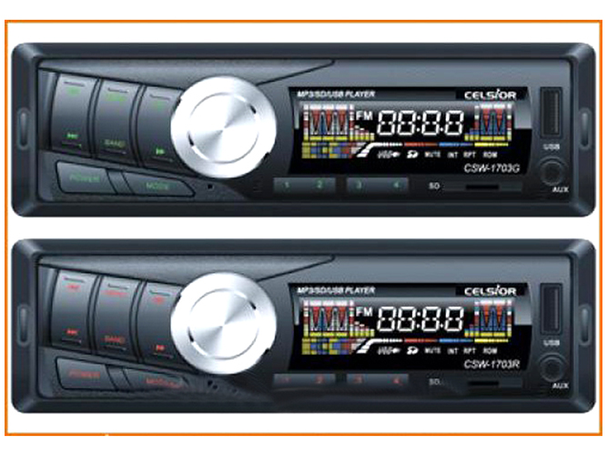 Проигрыватель бездисковый Celsior CSW-1703R (MP3/SD/USB/FM)