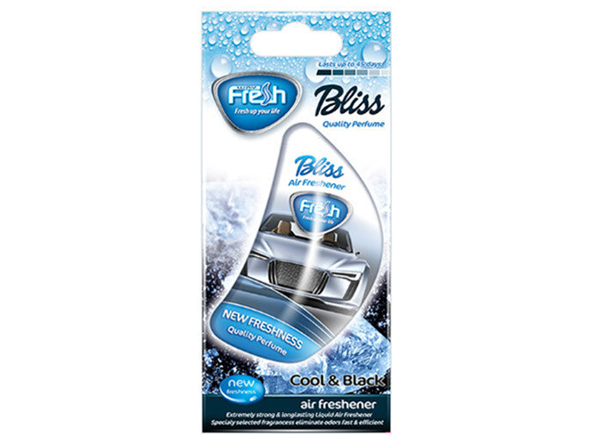 Освежитель воздуха жидкий Fresh Way "BLISS Cars" Cool and Black 8мл