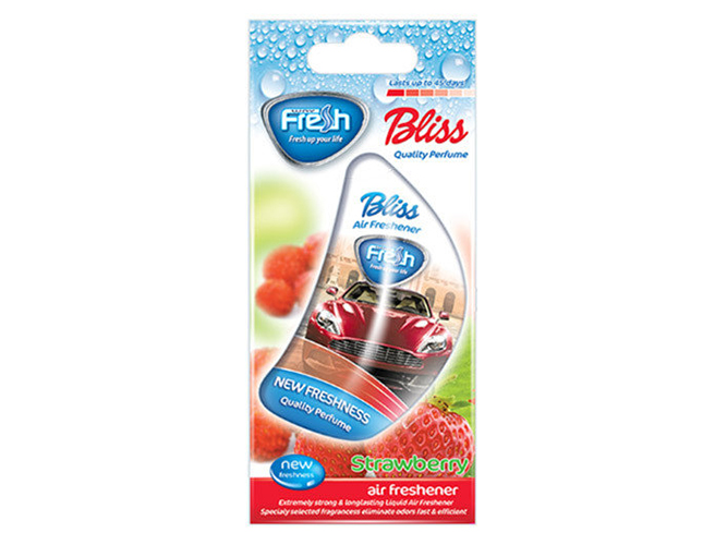 Освежитель воздуха жидкий Fresh Way "BLISS Cars" Strawberry 8мл