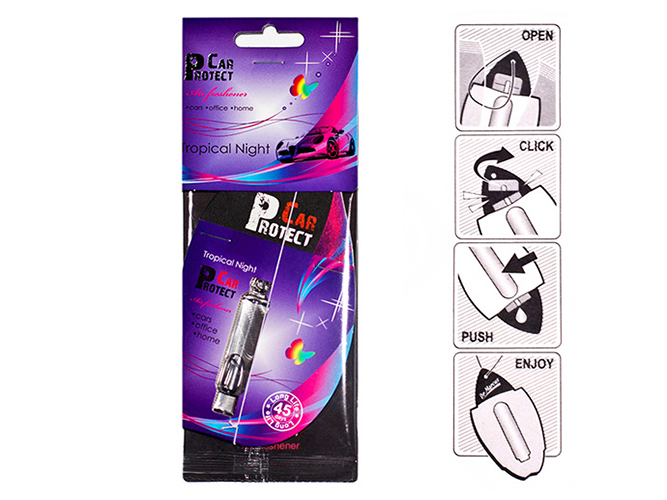 Освежитель воздуха Car Protect (наполнитель) "Long Life" PREMIUM Tropical Night 50мл