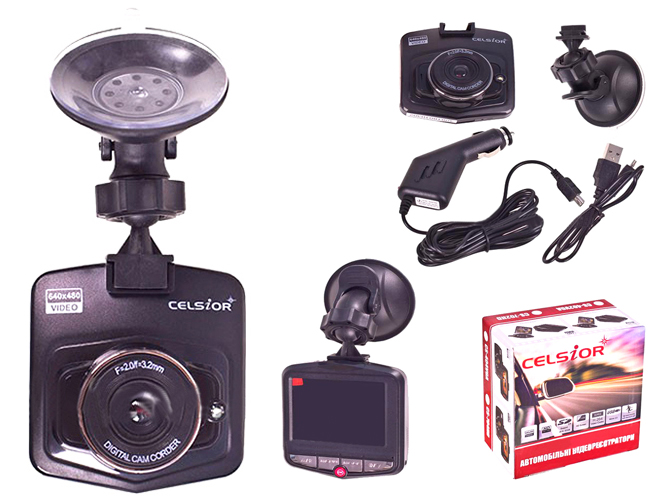 Видеорегистратор автомобильный, цифровой CELSIOR DVR CS-408 VGA