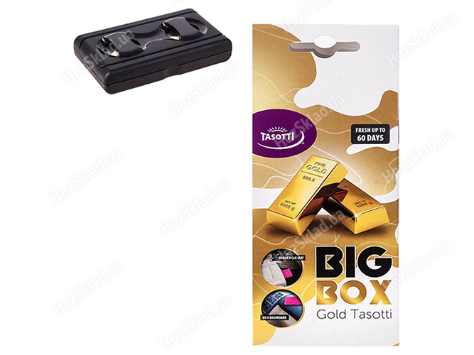 Ароматизатор под сиденье Tasotti Big Box Gold tasotti 58г 15768