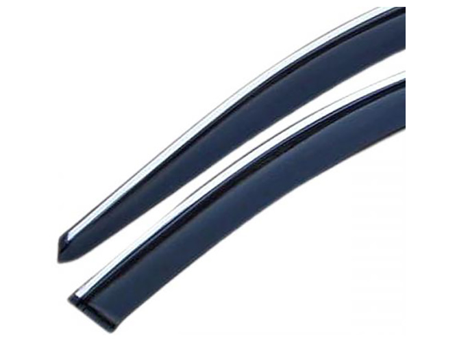 Дефлекторы окон Mazda 6 2007-2012 HB с Хромом Молдингом (Ma19-M)