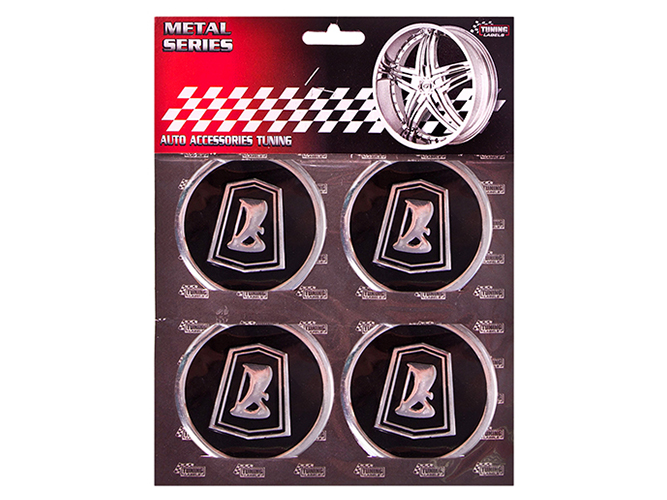 Наклейки на ковпаки LADA чорні, діаметр 60мм (ціна за комплект 4шт)