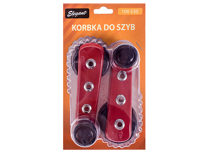 Ручки оконные ELEGANT красные, комплект 2шт (100530)