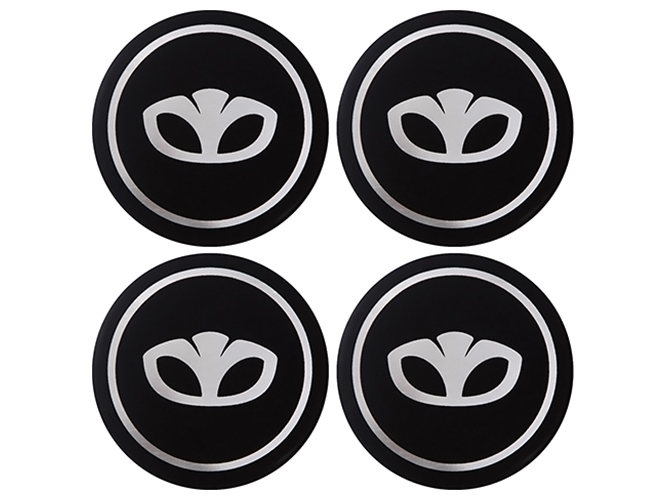 Наклейки на ковпаки DAEWOO, 9см, чорні, 4шт