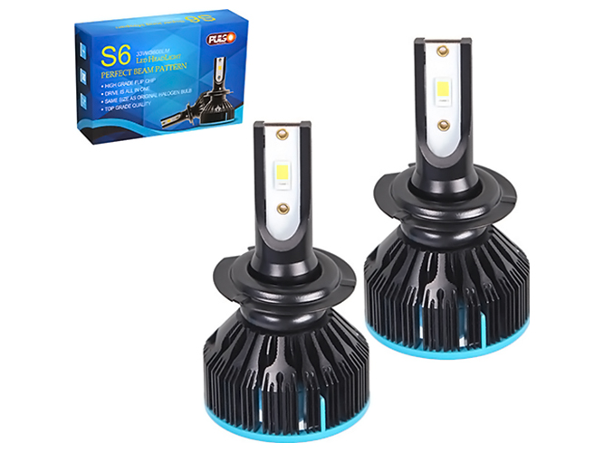 Лампы Pulso S6, LED, H7, Flip Chip, 12-24V, 33W, 3600Lm, 6000K