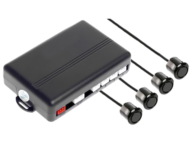 Парктроник TIGER PS-43, LED, 4 датчика, D=18мм, коннектор, черный