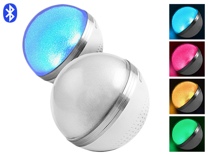 Bluetooth-колонка M8 speakerphone, шар, перламутр