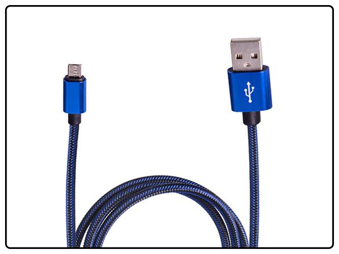 Кабель USB - Micro USB (Blue)