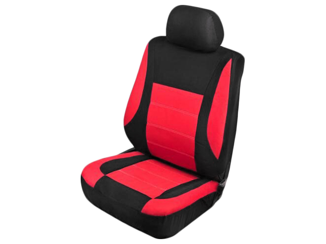 Набор чехлов VSC-191056P-11 "Polyester" полный комплект (цена за набор 11шт) черно-красный