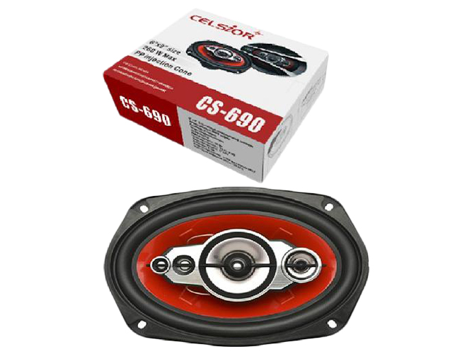 Динамики двухполосные коаксиальные Celsior CS-690 Red 6”х9” (15,24x22,86см)