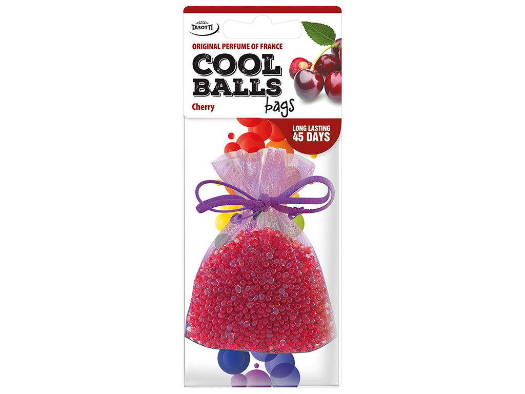 Ароматизатор на зеркало Tasotti Cool Balls Bags мешочек Cherry 15508