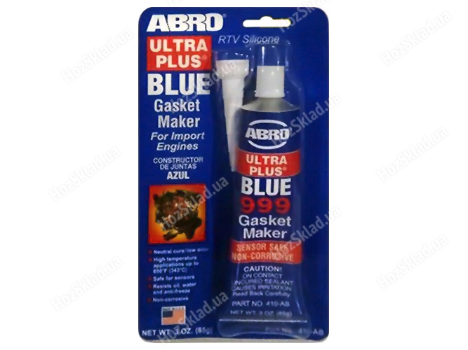 Герметик прокладки Abro, 410-AB/999, 85гр, синий