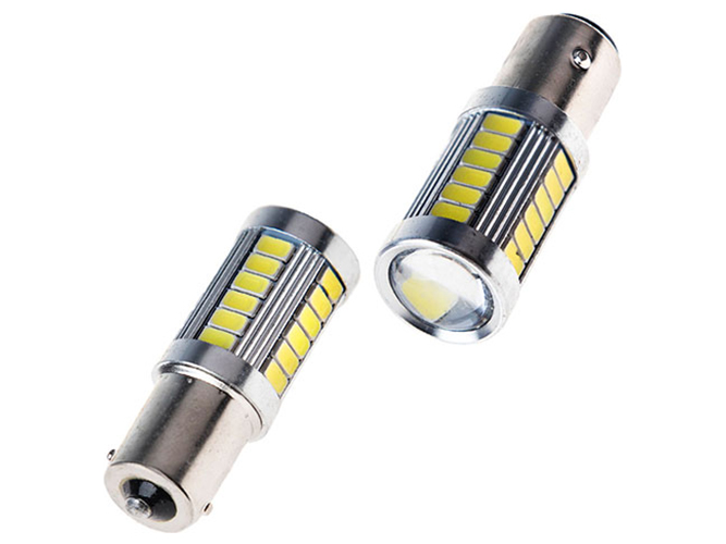 Лампа диодная S25 1156-5630-33SMD 1 контакта 09863/09375