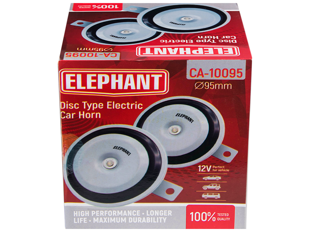 Сигнал дисковый Еlephant, 12V, 95мм (СА-10095)