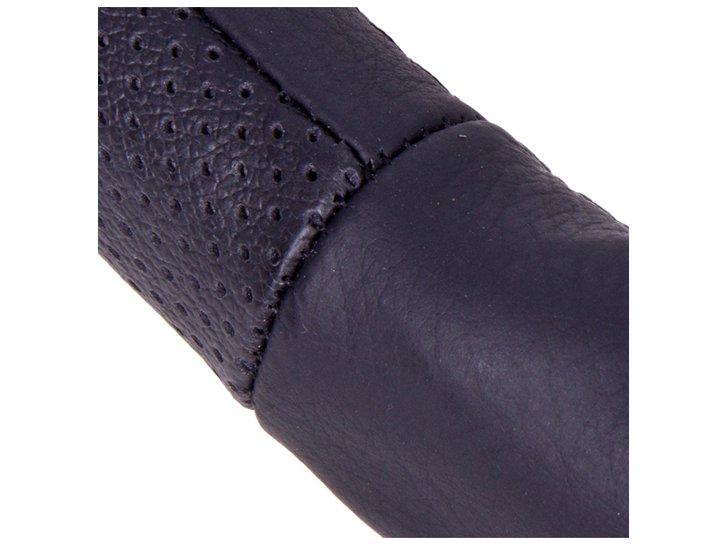 Чехол для руля B 017 XXL (43-46см), белая основа, кожа (цвет черный)