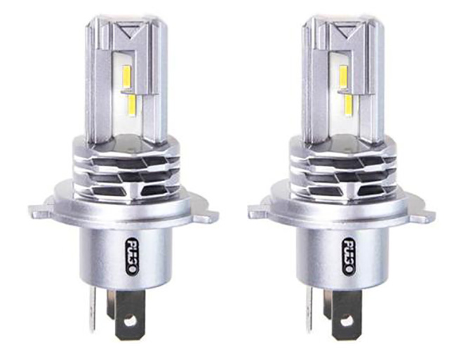 Лампы PULSO M4, H4-H, L, LED-chips CREE, 9-32v, 2x25w, 4500Lm, 6000K