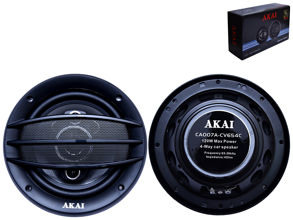 Динамики четырехполосные коаксиальные Akai CA007A-CV654C 16см