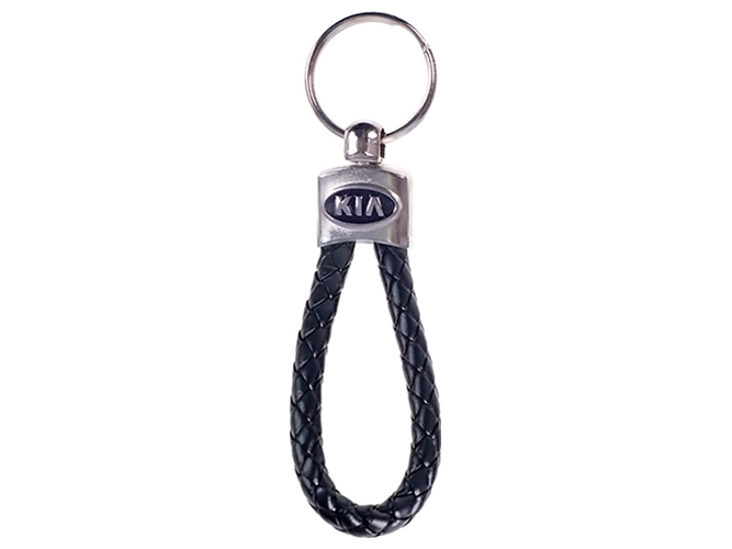 Брелок Kia, кожзам., плетёный