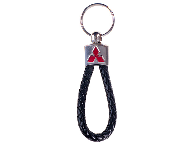 Брелок кожзам. плетеный 1шт MITSUBISHI