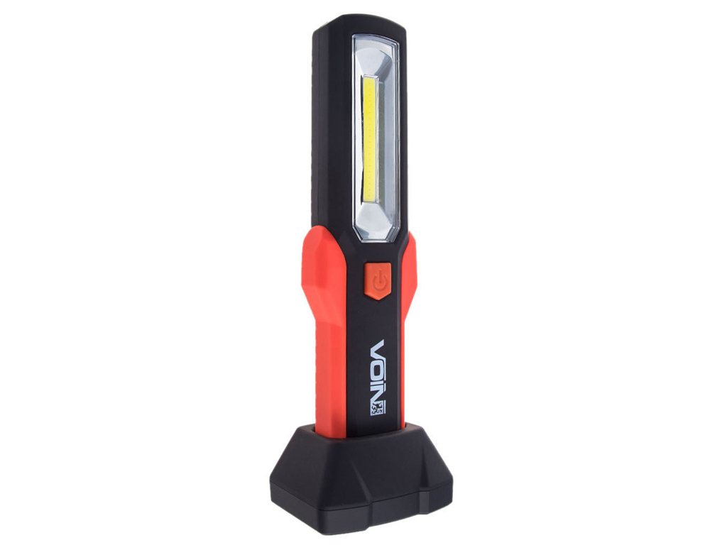 Переносная лампа Voin, 12V, 220V, 3W-COB+2 LED-НР, АКБ, магнит (VL-191)