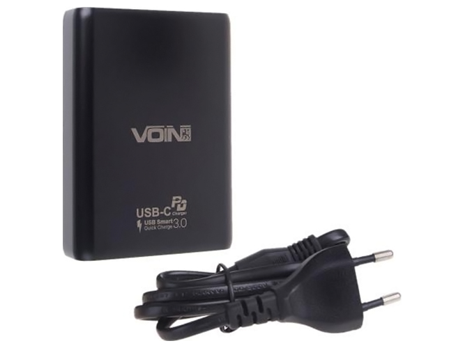 Сетевое зарядное устройство Voin 100W, 2 USB QC3.0 + 2 TYPE C