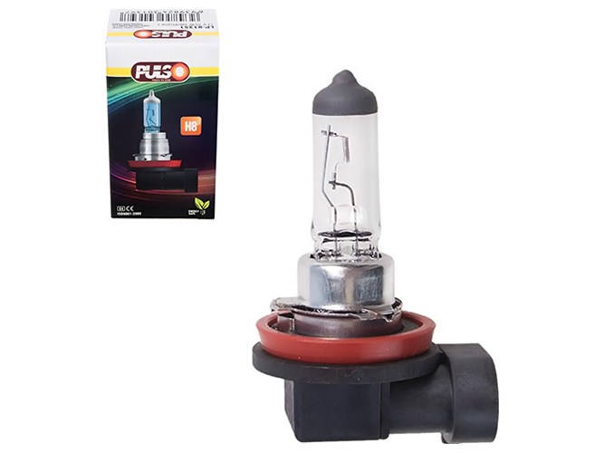 Лампа Pulso галогенная, H8, PGJ19-1, 12v, 35w clear, c, box