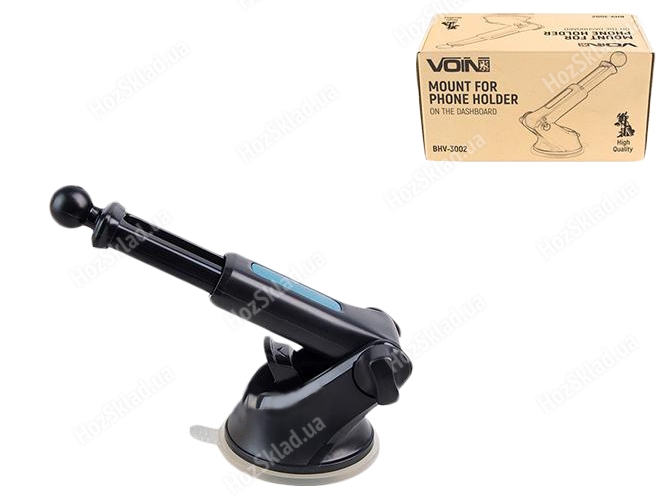 Кронштейн VOIN BHV-3002 для тримача мобільного телефону на присосці з телескопічною ніжкою