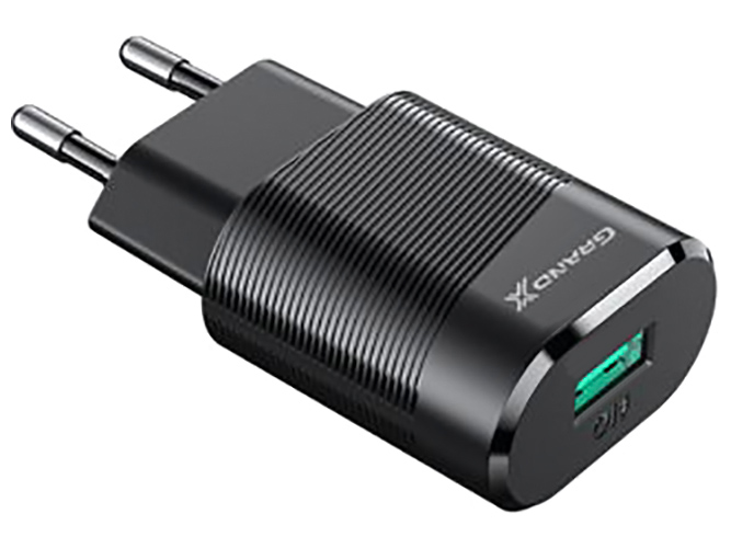 Зарядное устройство Grand-X CH-17 USB 5V 2,1A с защитой от перегрузки