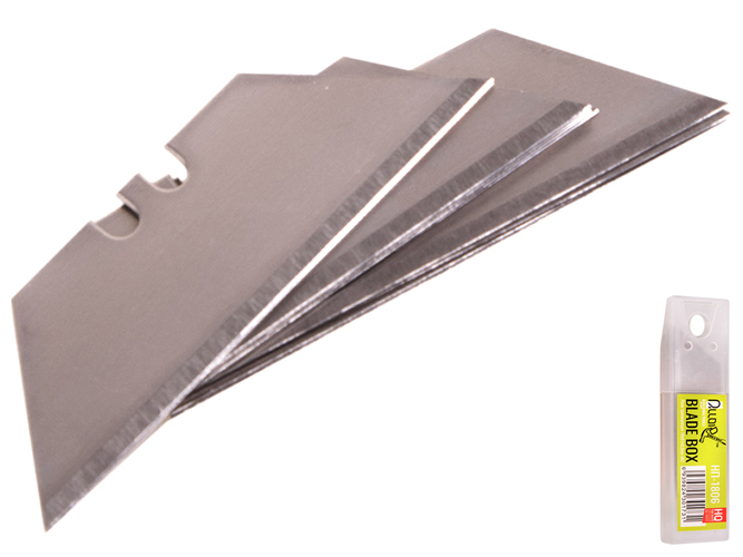 Лезвия трапецевидные, 1,9х6,1х0,06см SK5, пластиковый пенал, Alloid (цена за набор 10шт)