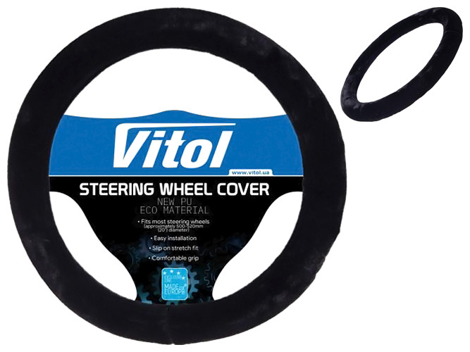 Чехол руля Vitol, R 1210004 BK, XL, черный