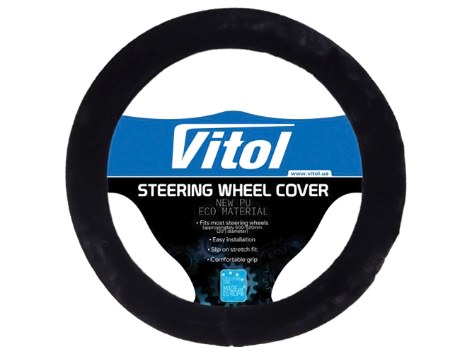 Чехол руля Vitol, R 1210004 BK, XL, черный
