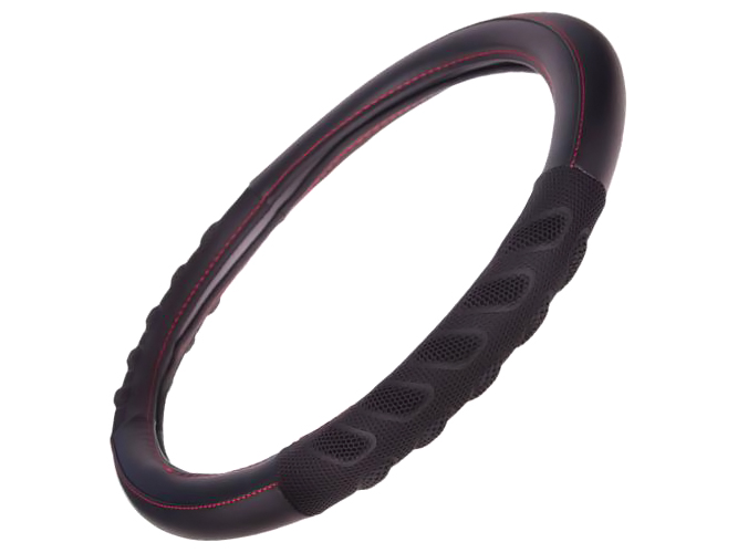 Чехол руля Vitol, VLU-1808010 BK/BK, L, черный