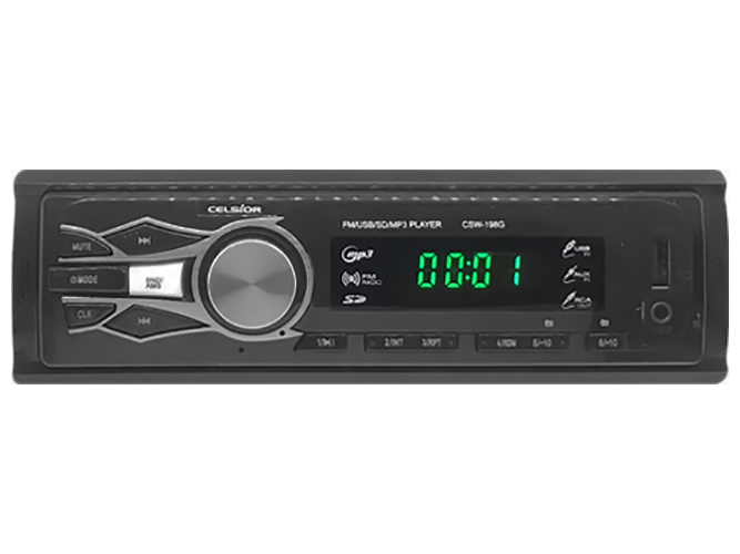 Бездисковый MP3/SD/USB/FM проигрыватель Celsior, CSW-198G