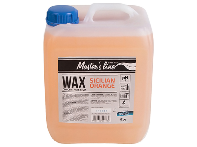 Воск для кузова Masters Line Sicilian Orange, 1:100, концентрат, 5л