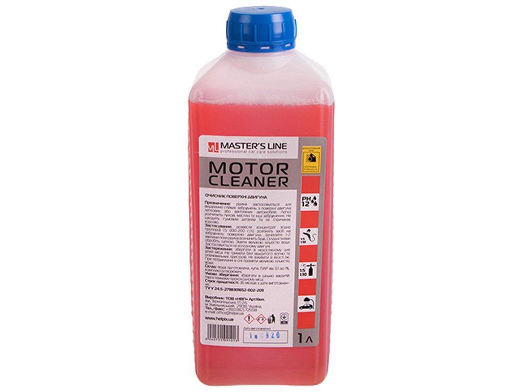 Очиститель двигателя концентрат 1:5 Motor Cleaner, 1л (1013)