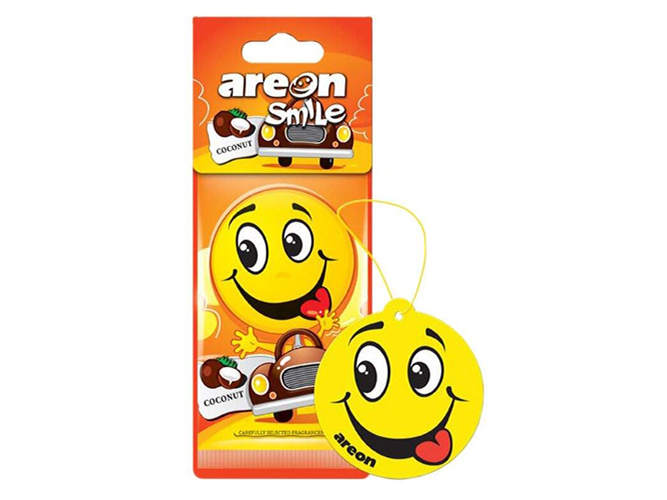 Освежитель воздуха AREON сухой листик Smile Dry Coconut