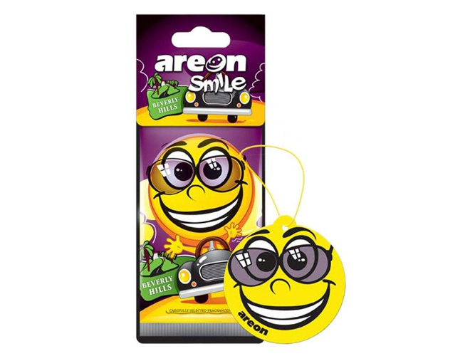 Освежитель воздуха AREON сухой листик Smile Dry Beverly Hills