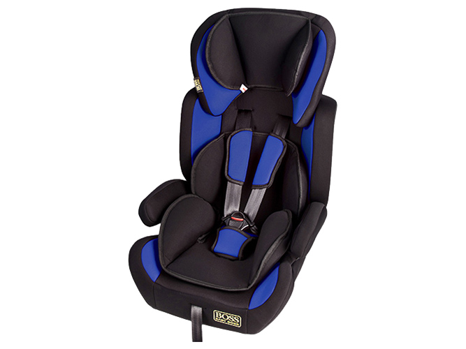 Автокресло детское BOSS NE-EF-02 1-12 лет (9-36кг) группа 1-2-3 черно-синее