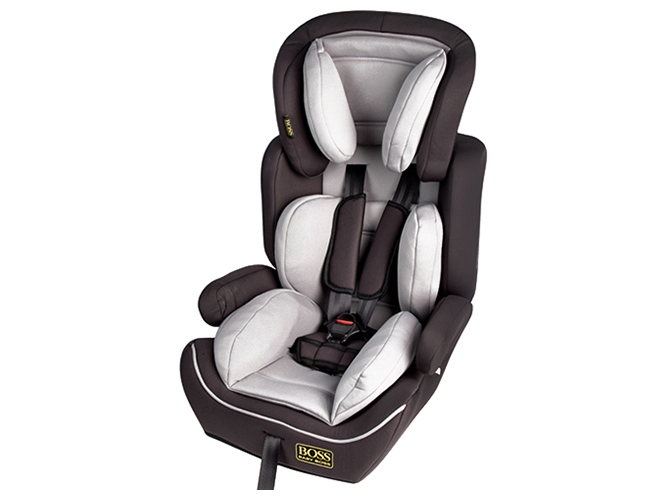 Автокресло детское BOSS NE-EF-50 1-12 лет (9-36кг) группа 1-2-3 серое