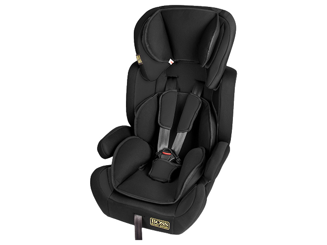 Автокресло детское BOSS NE-EF-53 1-12 лет (9-36кг) группа 1-2-3 черное