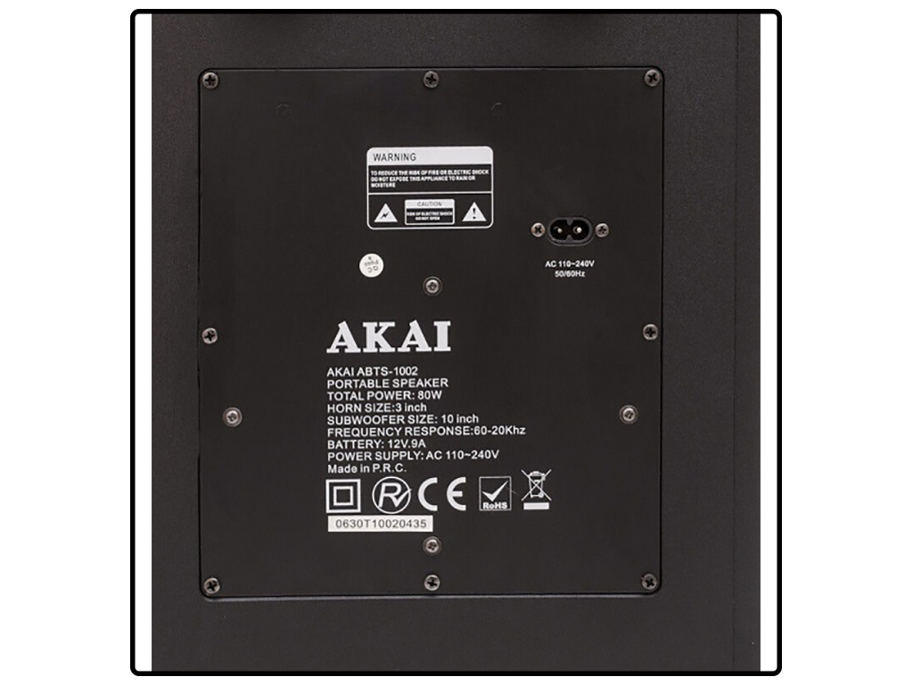 Портативная акустическая система AKAI ABTS-1002
