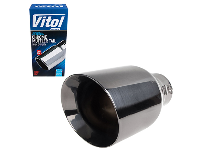 Насадка на глушитель VITOL НГ-1015-BK, вход D64мм, длина 203мм, выход D114мм